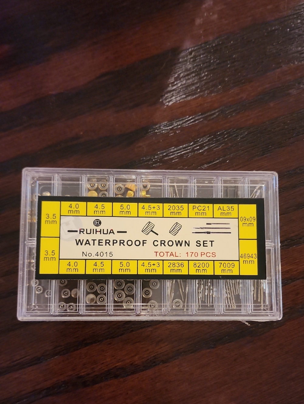 Waterproof Crown Set – Gold and Silver Watch Crowns Repair Set